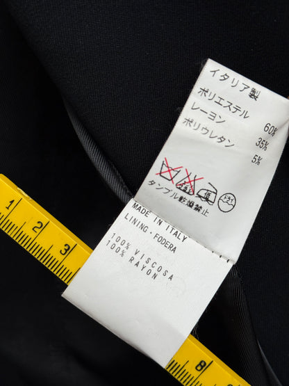 Dirk Bikkembergs Black Tailored Blazer Late 1990s to Early 2000s Size 42 IT
