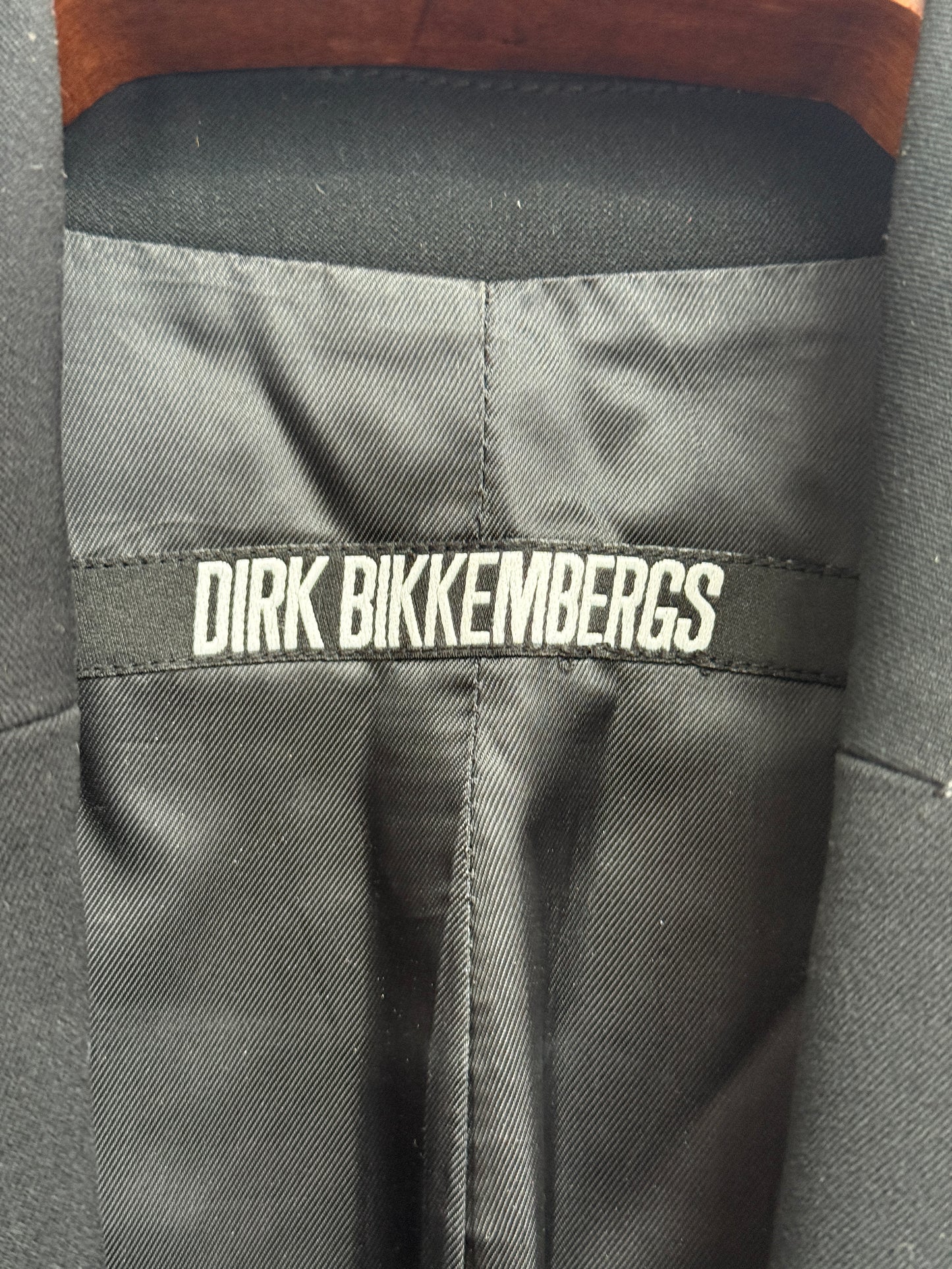 Dirk Bikkembergs Black Tailored Blazer Late 1990s to Early 2000s Size 42 IT