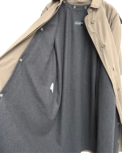 Allegri Long Cotton Trench Removable Liner Est. 56 Men