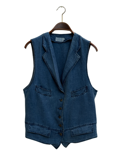 Pauw Amsterdam Vintage Denim Waistcoat Size 42