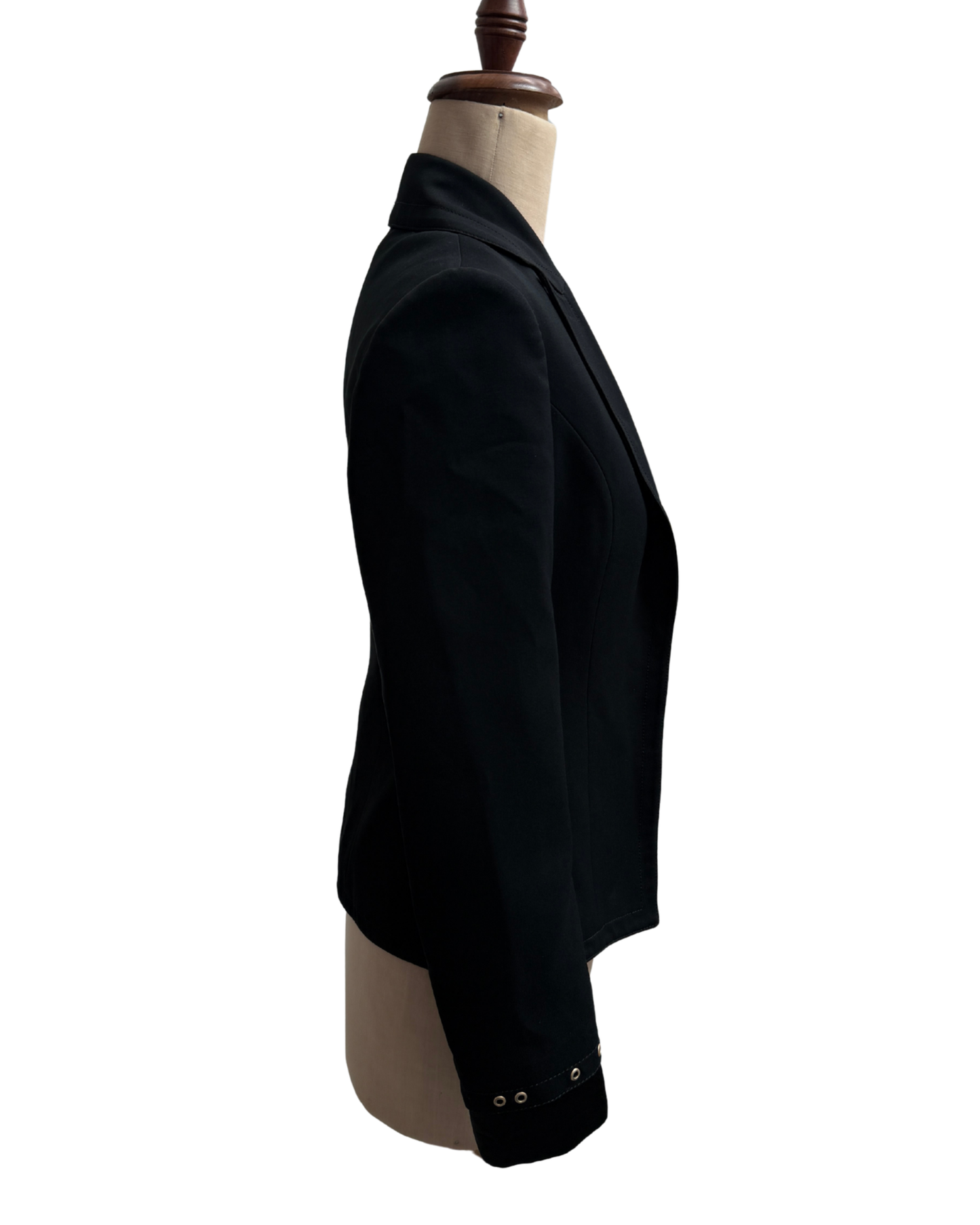 Dirk Bikkembergs Black Tailored Blazer Late 1990s to Early 2000s Size 42 IT