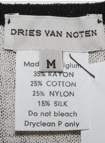 Dries Van Noten 1999 Archive Machine Lace Knit Top Size M