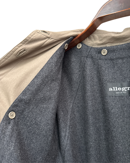 Allegri Long Cotton Trench Removable Liner Est. 56 Men