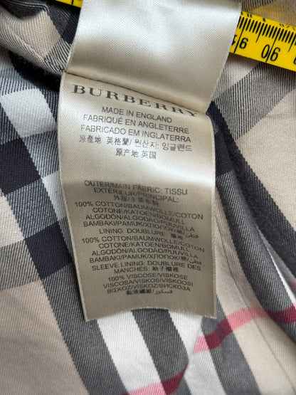 Burberry The Kensington Black Cotton Trench Coat Mens M