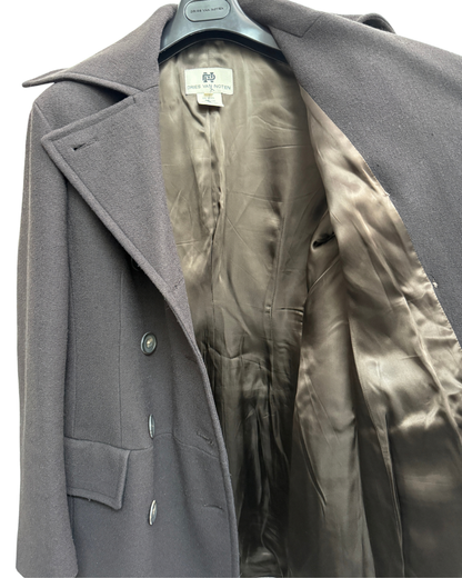 Dries van Noten black wool peacoat, mid 1990s size 40