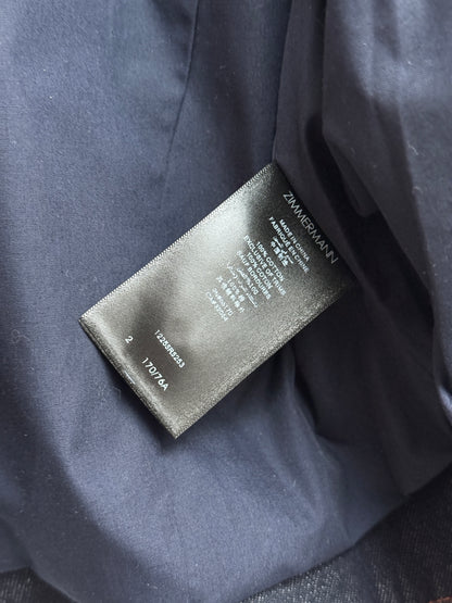 Runway Zimmermann Crush denim biker jacket, Resort 2025