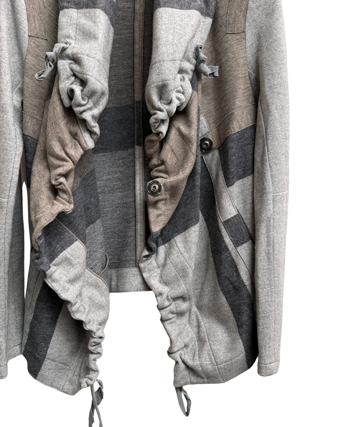 Marithé + François Girbaud "Cravatatakiller" Patchwork Wool Jacket, IT 42, Women