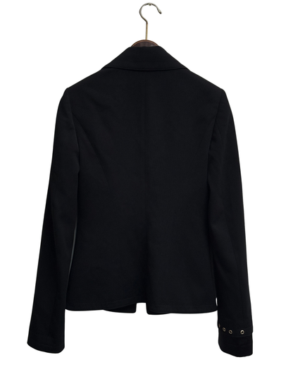 Dirk Bikkembergs Black Tailored Blazer Late 1990s to Early 2000s Size 42 IT