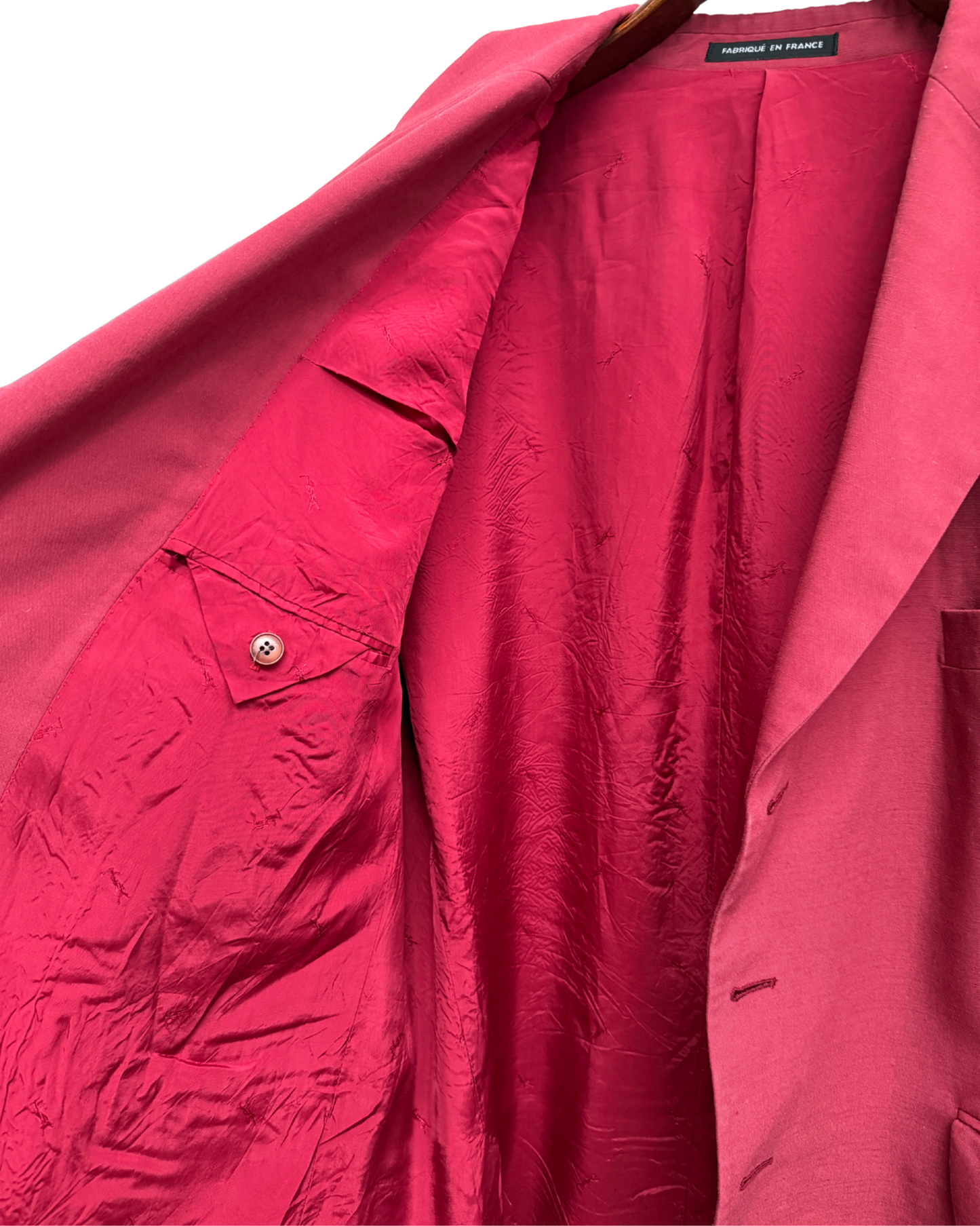 Yves Saint Laurent Pour Homme Red Blazer Size 60