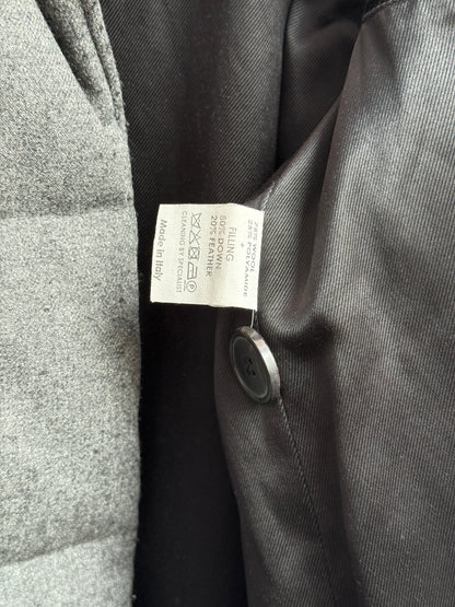 Dries van Noten grey wool down-filled peacoat, Fall 2009