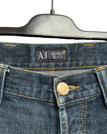 Armani Jeans AJ Distressed Straight Leg Denim Mens 33