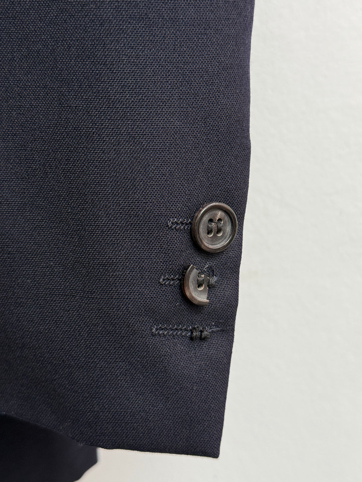 Burberrys vintage navy wool two-piece suit
