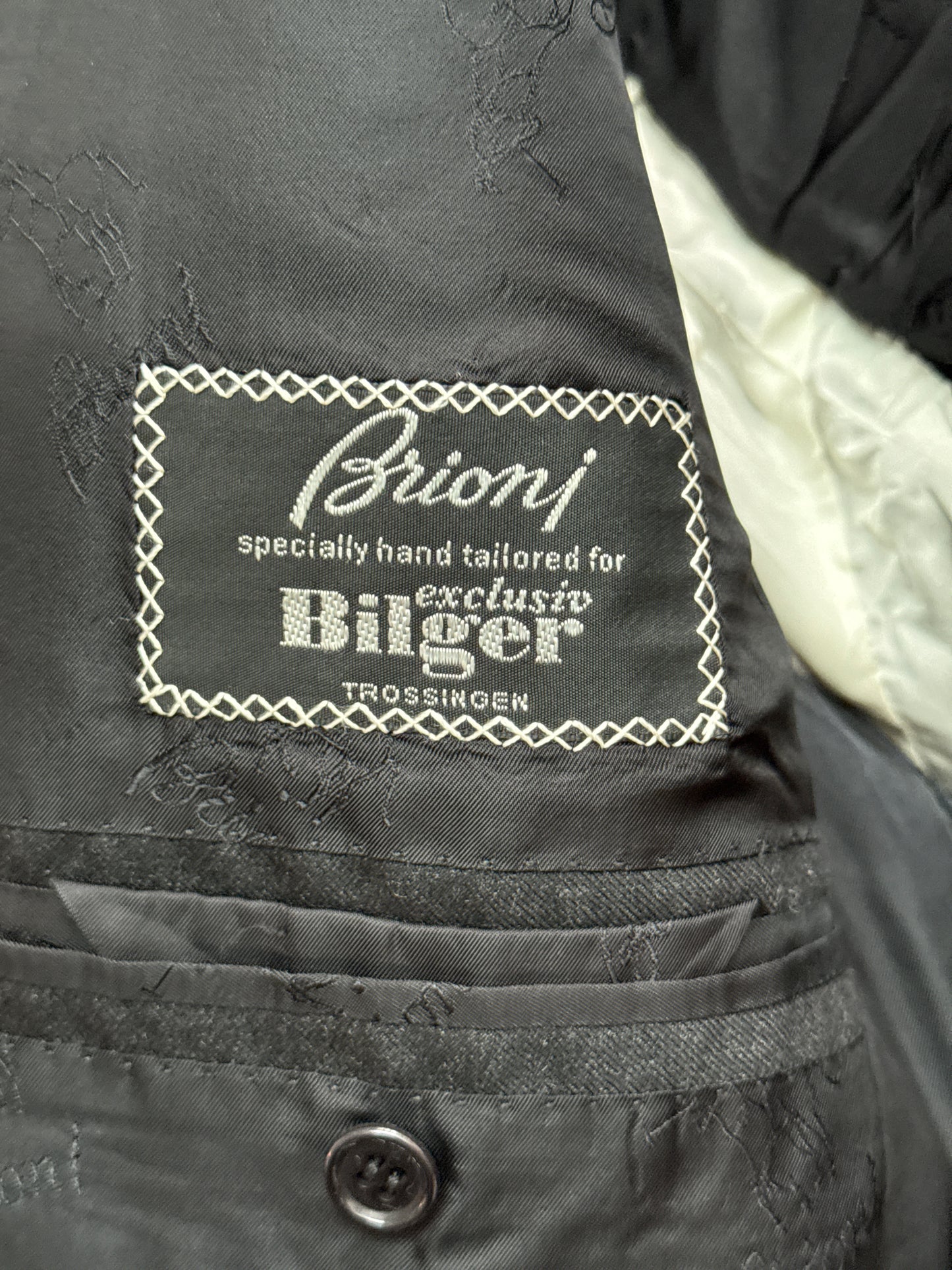 Brioni Aurelio Black Double Breasted Blazer size 52