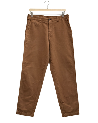 Dries Van Noten brown cotton twill trousers Men's 48