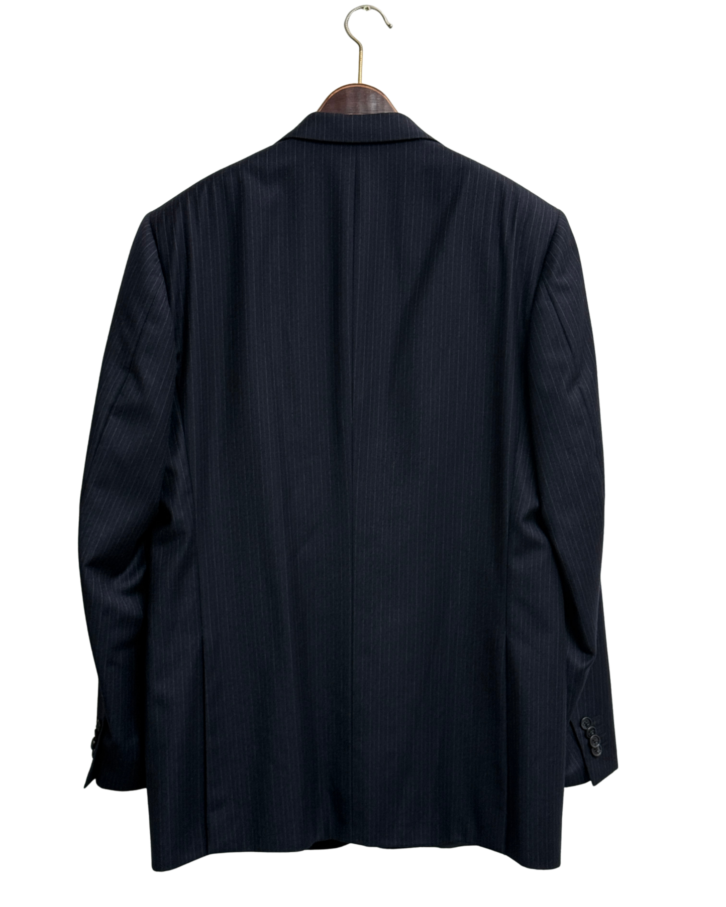 Corneliani Pinstripe Navy Wool Blazer Size 50