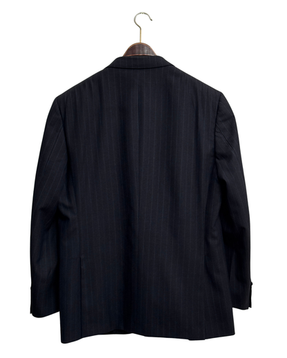 Brioni Super 150's Wool Pinstripe Navy Blazer Size 54
