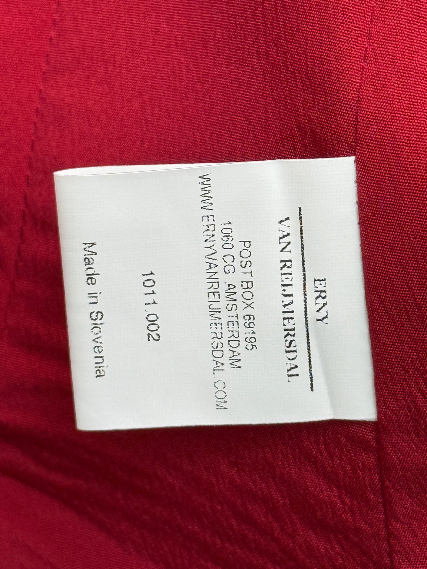 Erny van Reijmersdal Red Tailored Blazer, Women's Size 42