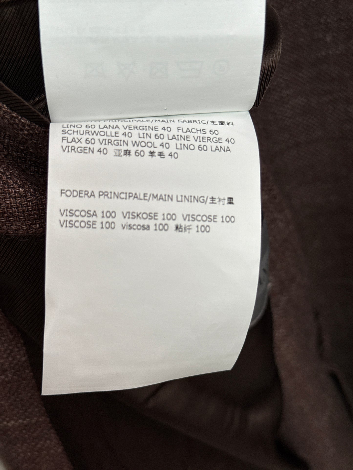Corneliani Linen and Wool Blazer Size 62