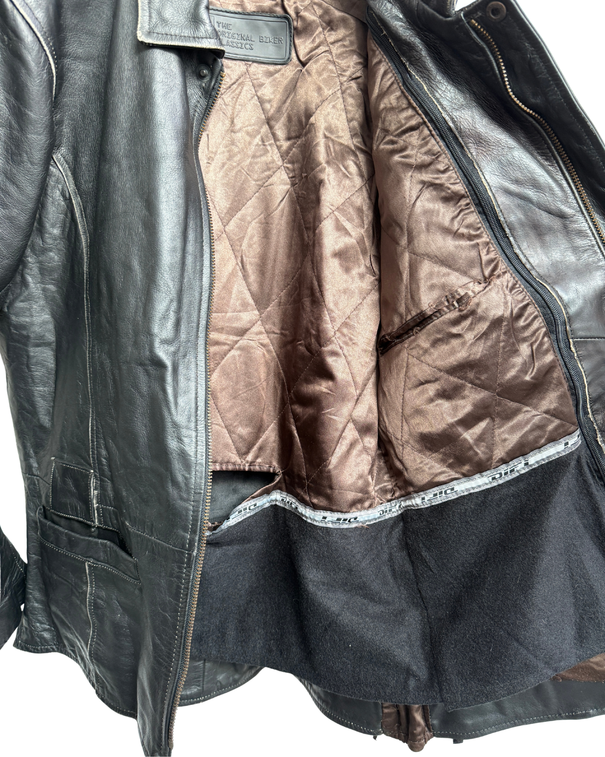 Difi Nevada Vintage Leather Biker Jacket 56 Men