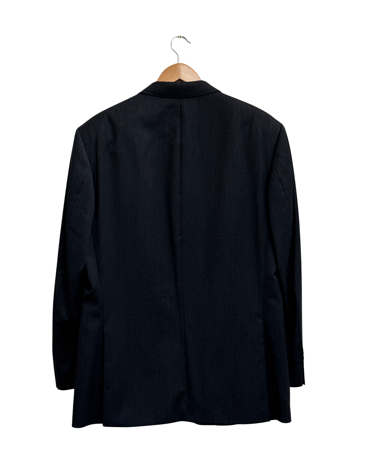 Hugo Boss Charcoal Three Piece Wool Suit 50 Men