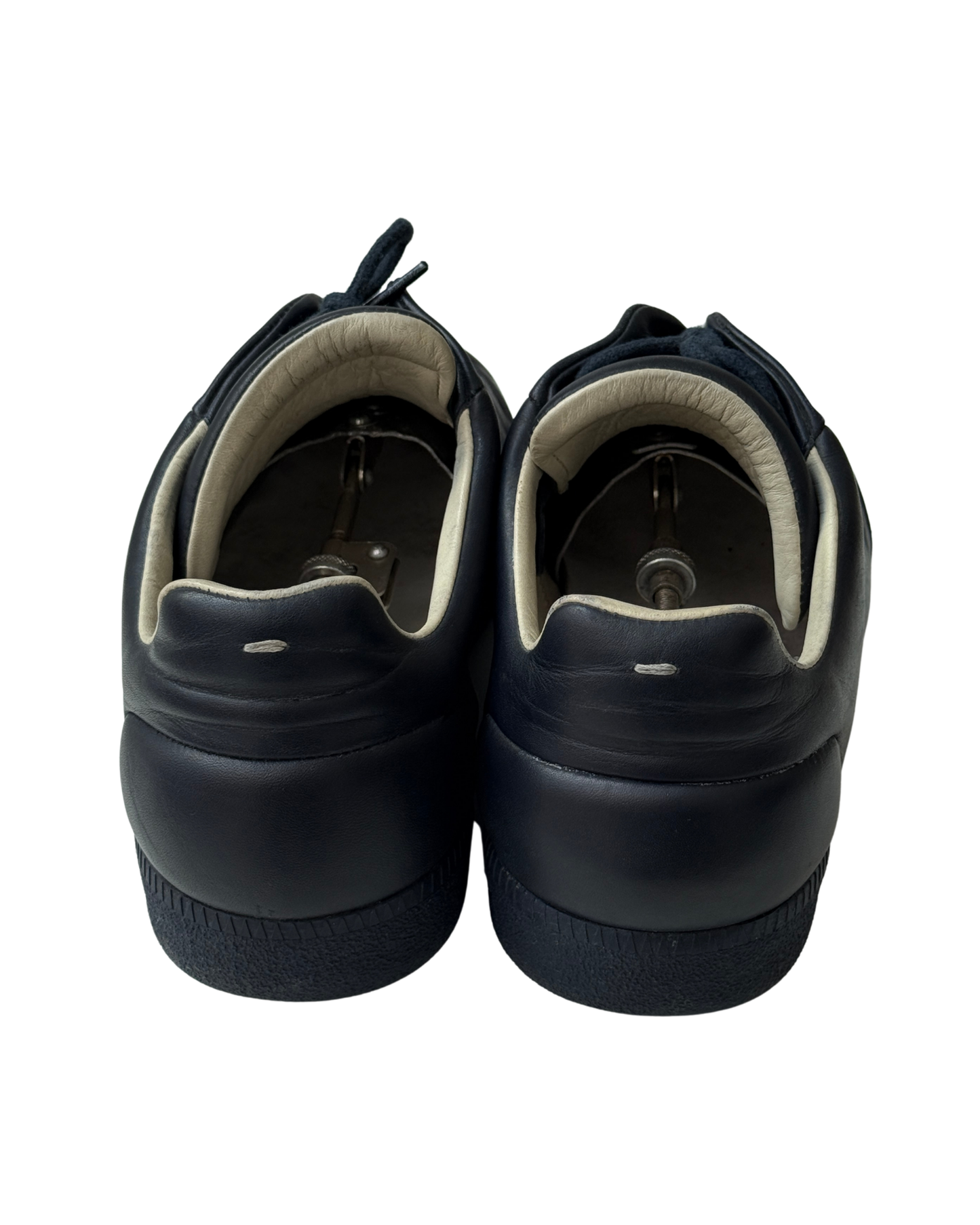Maison Margiela Future Navy Leather Sneakers Size 44