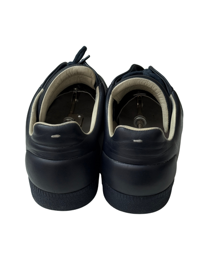Maison Margiela Future Navy Leather Sneakers Size 44