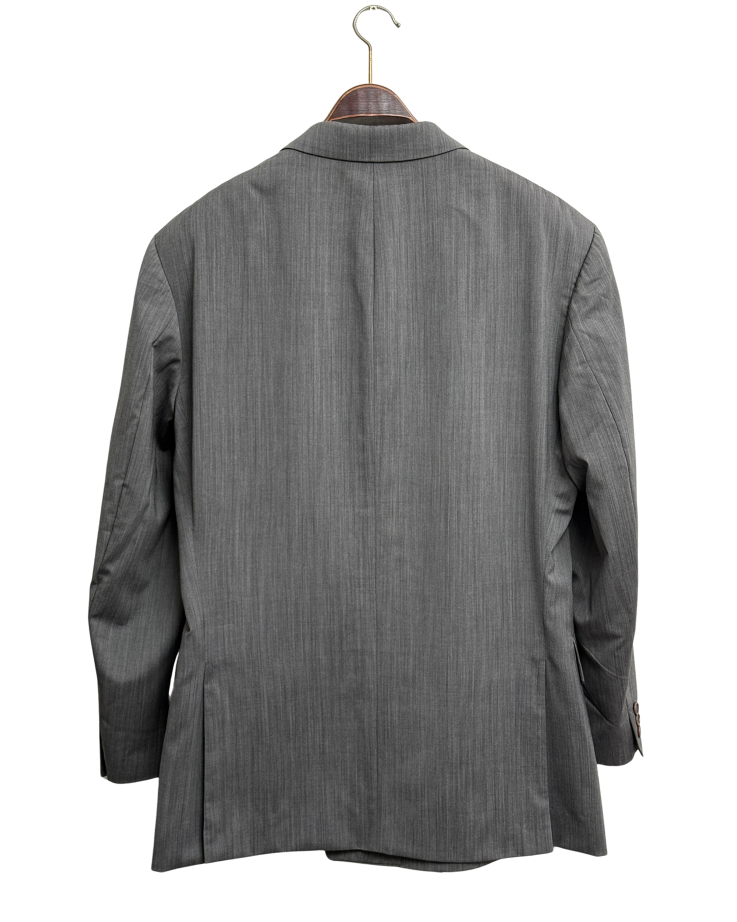 Hugo Boss Ares Akropolis Double Breasted Blazer Charcoal Grey Cerruti 1881 Metallizzato Wool Vintage Size 52