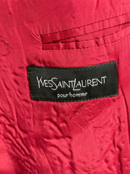 Yves Saint Laurent Pour Homme Red Blazer Size 60