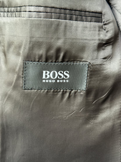 Hugo Boss Charcoal Three Piece Wool Suit 50 Men