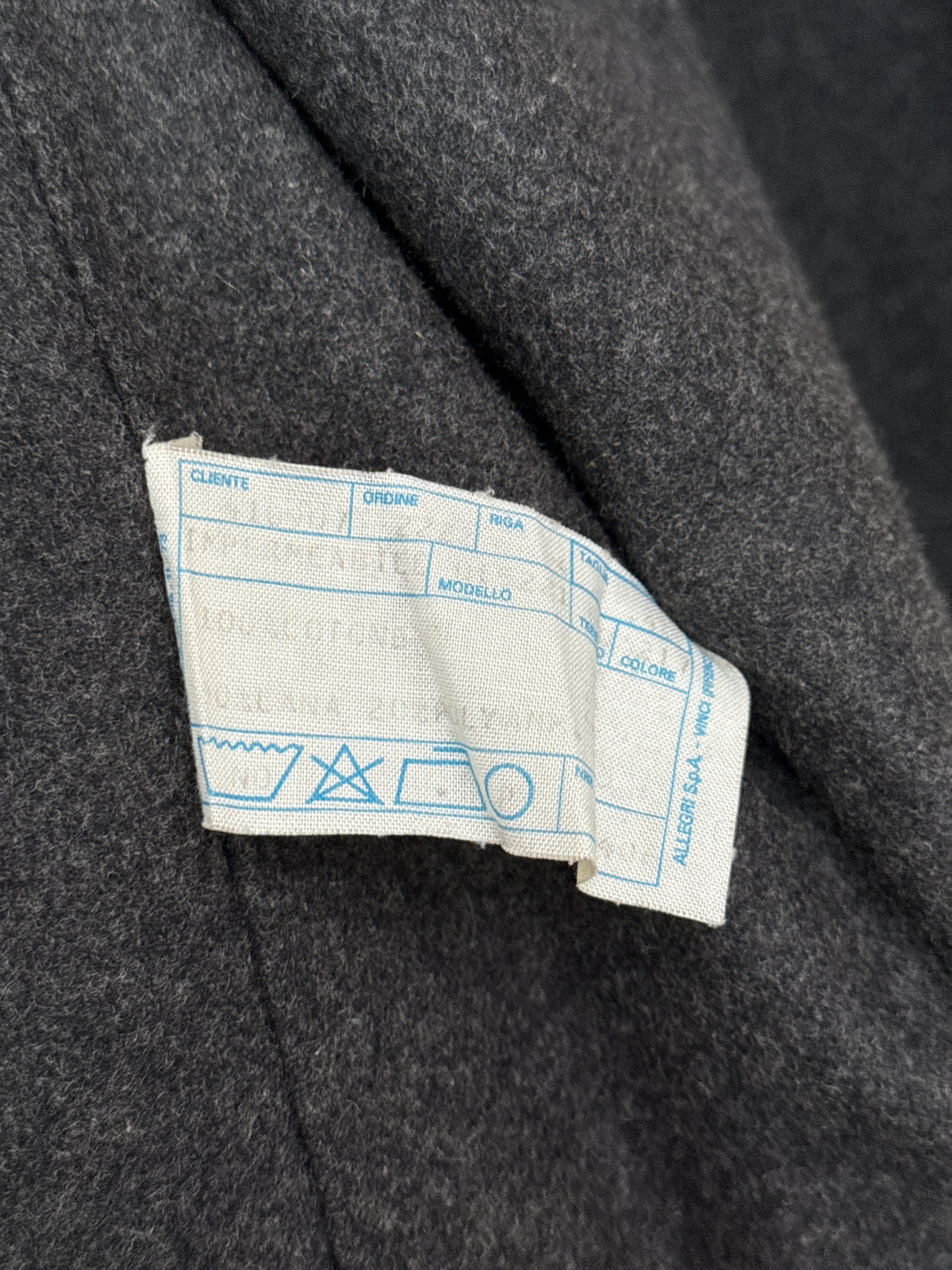 Allegri Long Cotton Trench Removable Liner Est. 56 Men