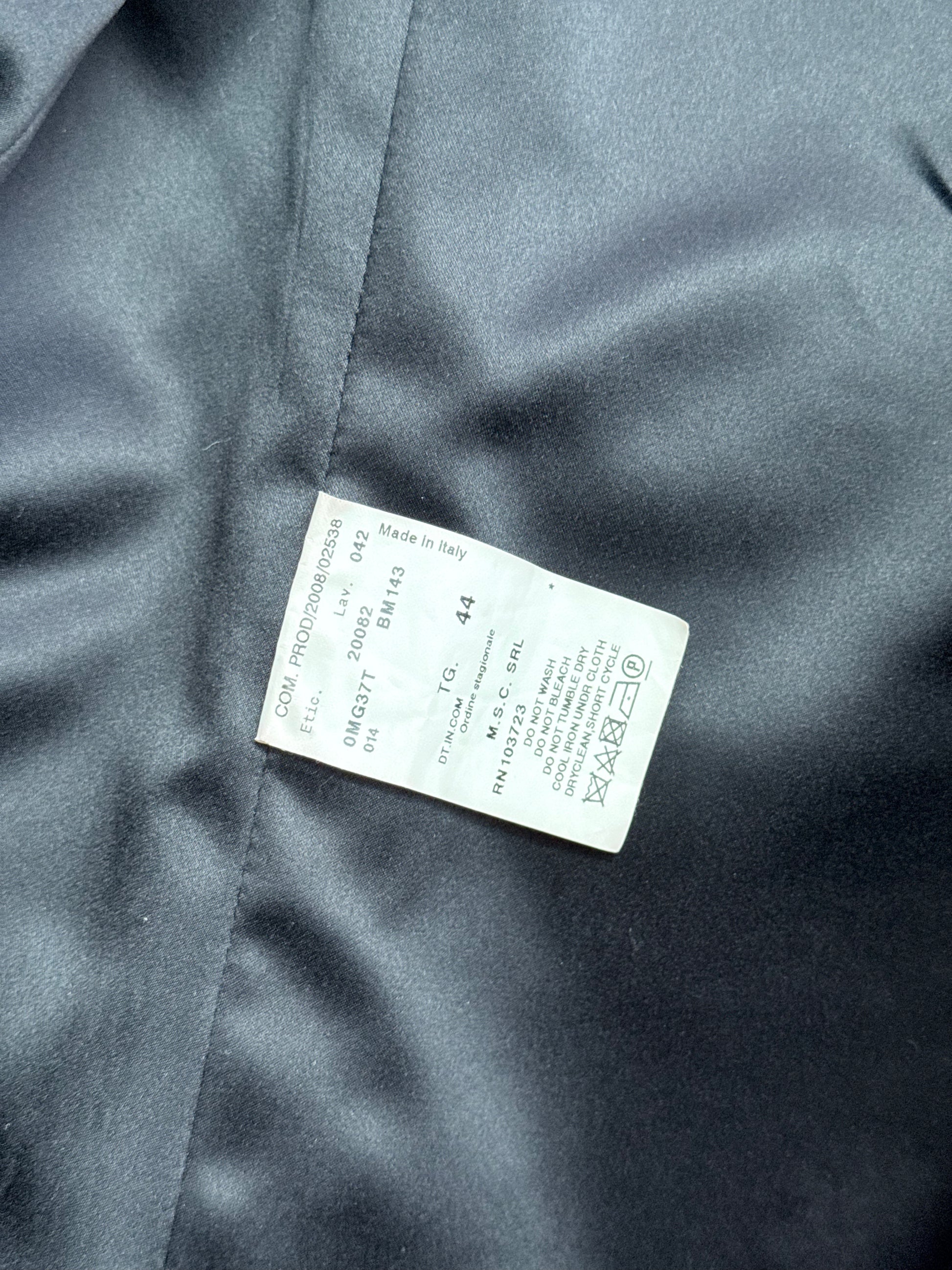 Armani Collezioni size and wash label detail inside vintage blazer