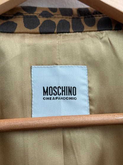 Moschino brand label detail inside vintage blazer