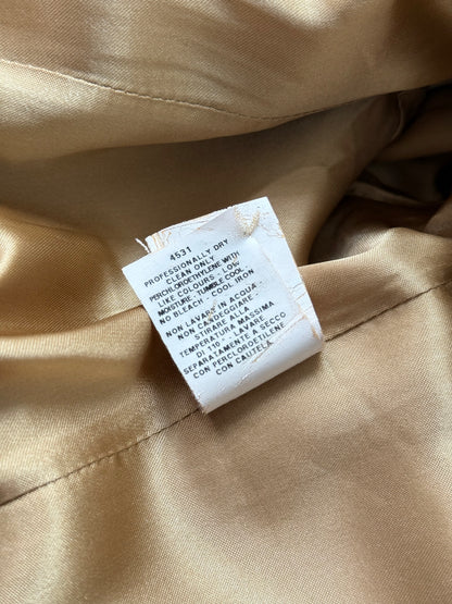 Moschino washing label detail inside vintage blazer