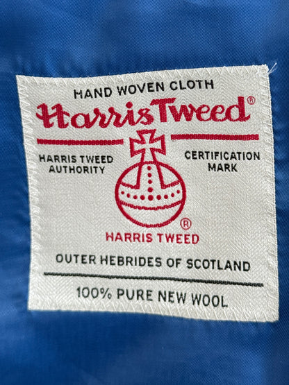 Wellington of Bilmore Beige Harris Tweed Blazer with Elbow Patches Size 60