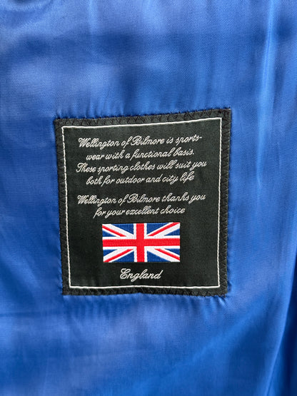 Wellington of Bilmore Beige Harris Tweed Blazer with Elbow Patches Size 60