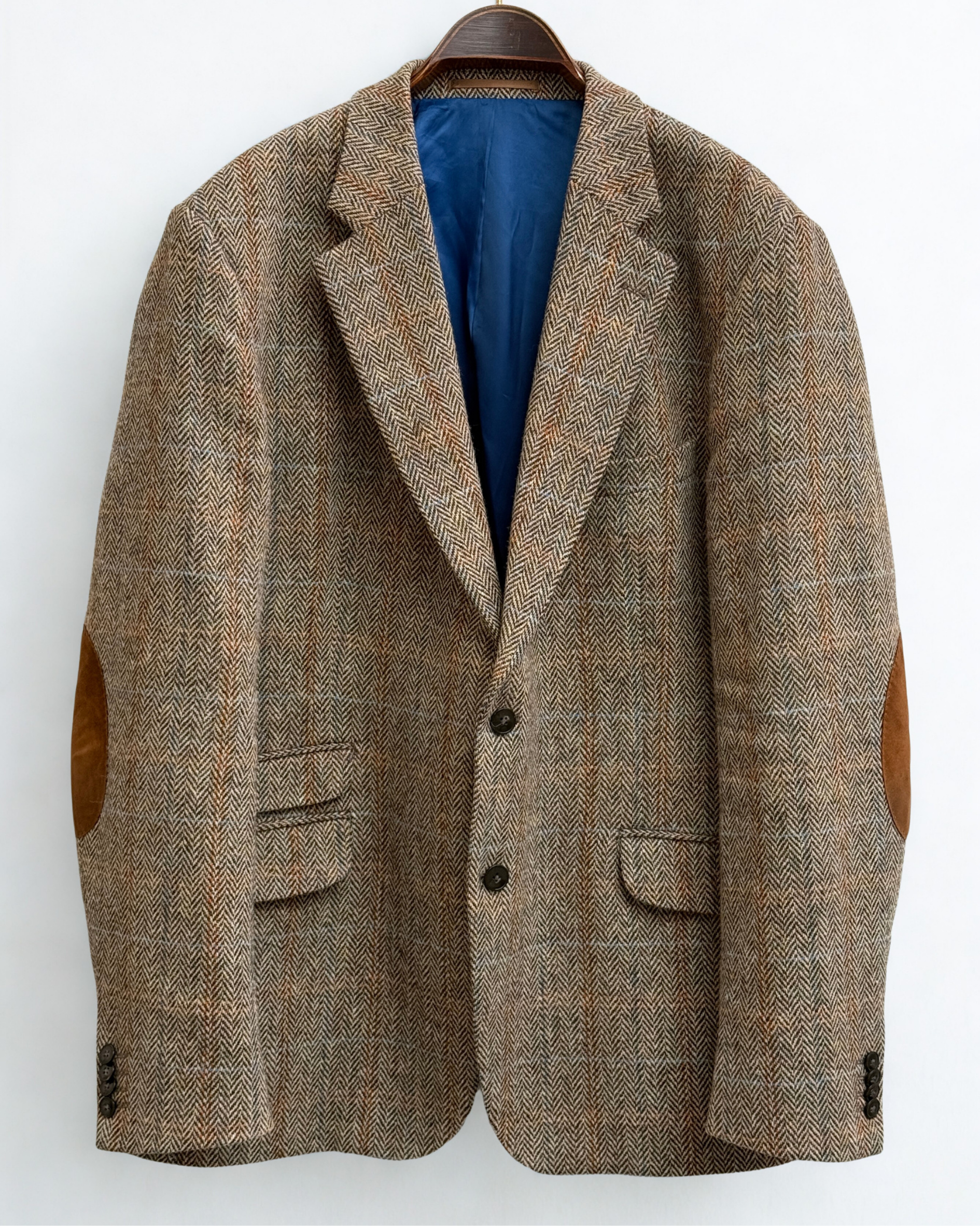 Wellington of Bilmore Harris Tweed beige brown blazer size 60