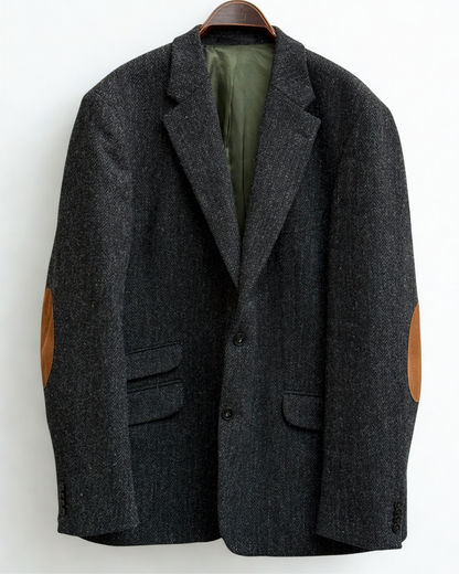 Wellington of Bilmore Harris Tweed dark grey blazer size 60