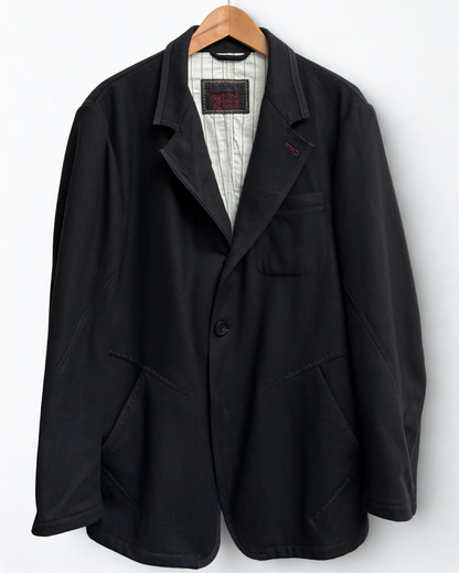 Marithé François Girbaud vintage black mens blazer fits XL