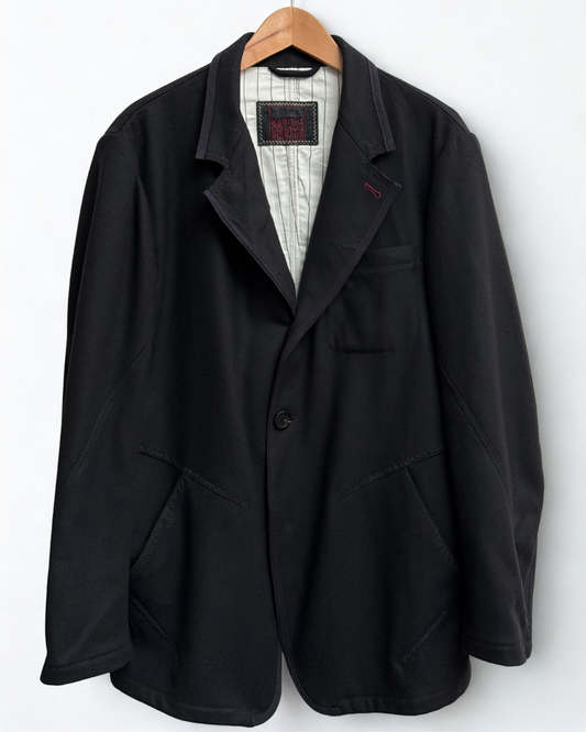 Marithé François Girbaud vintage black mens blazer fits XL