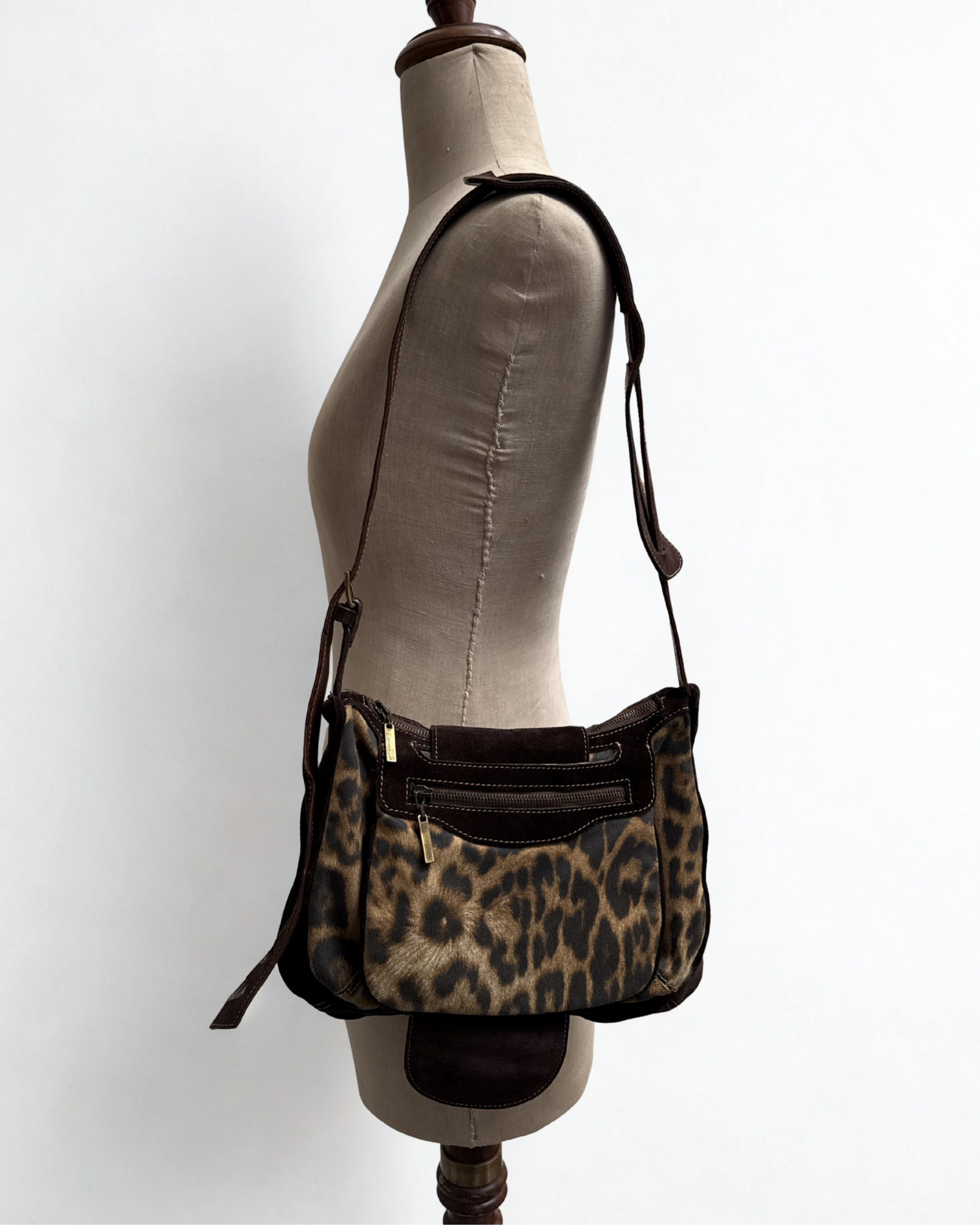 Back view of designer crossbody bag