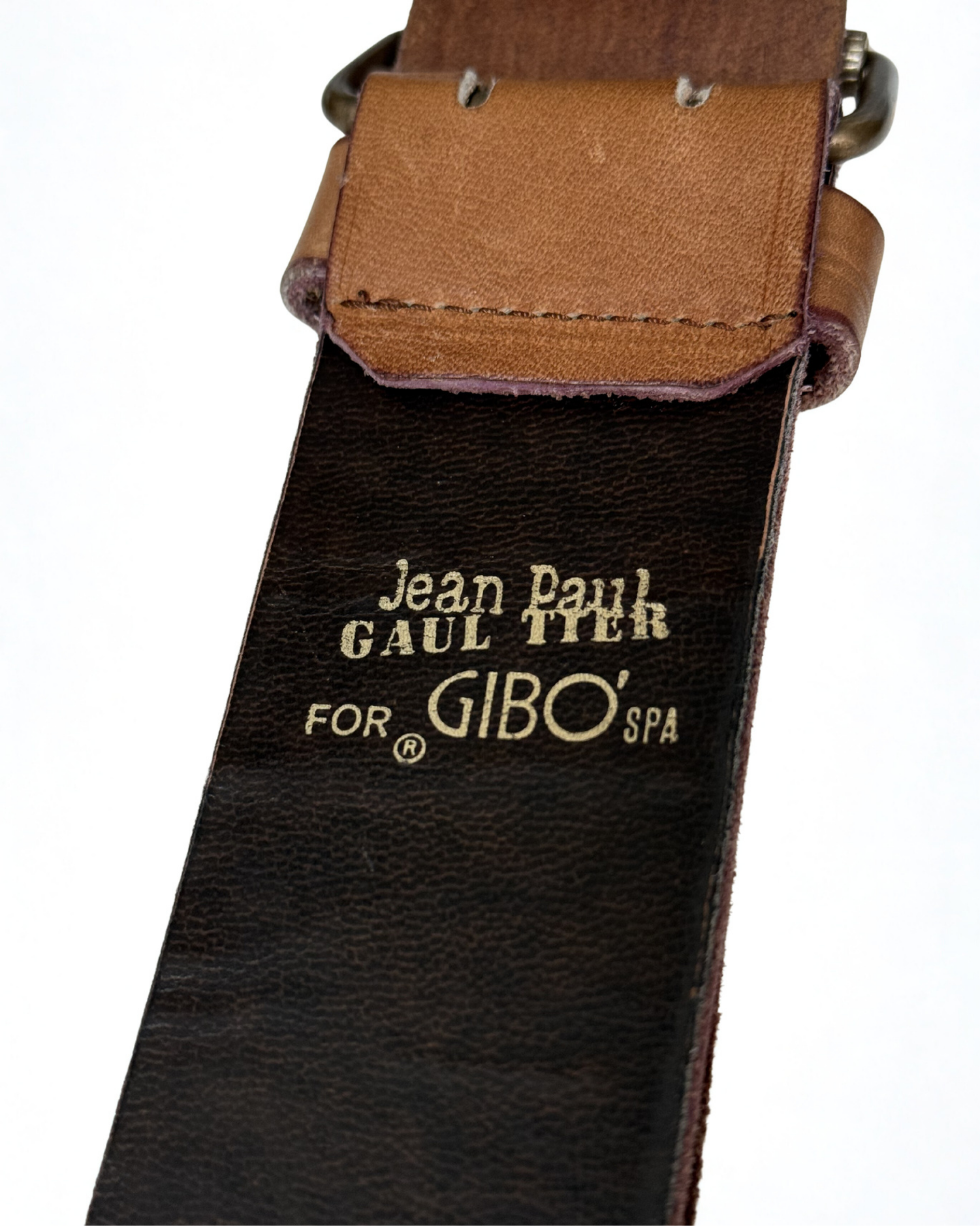 Jean Paul Gaultier GIBO branding detail