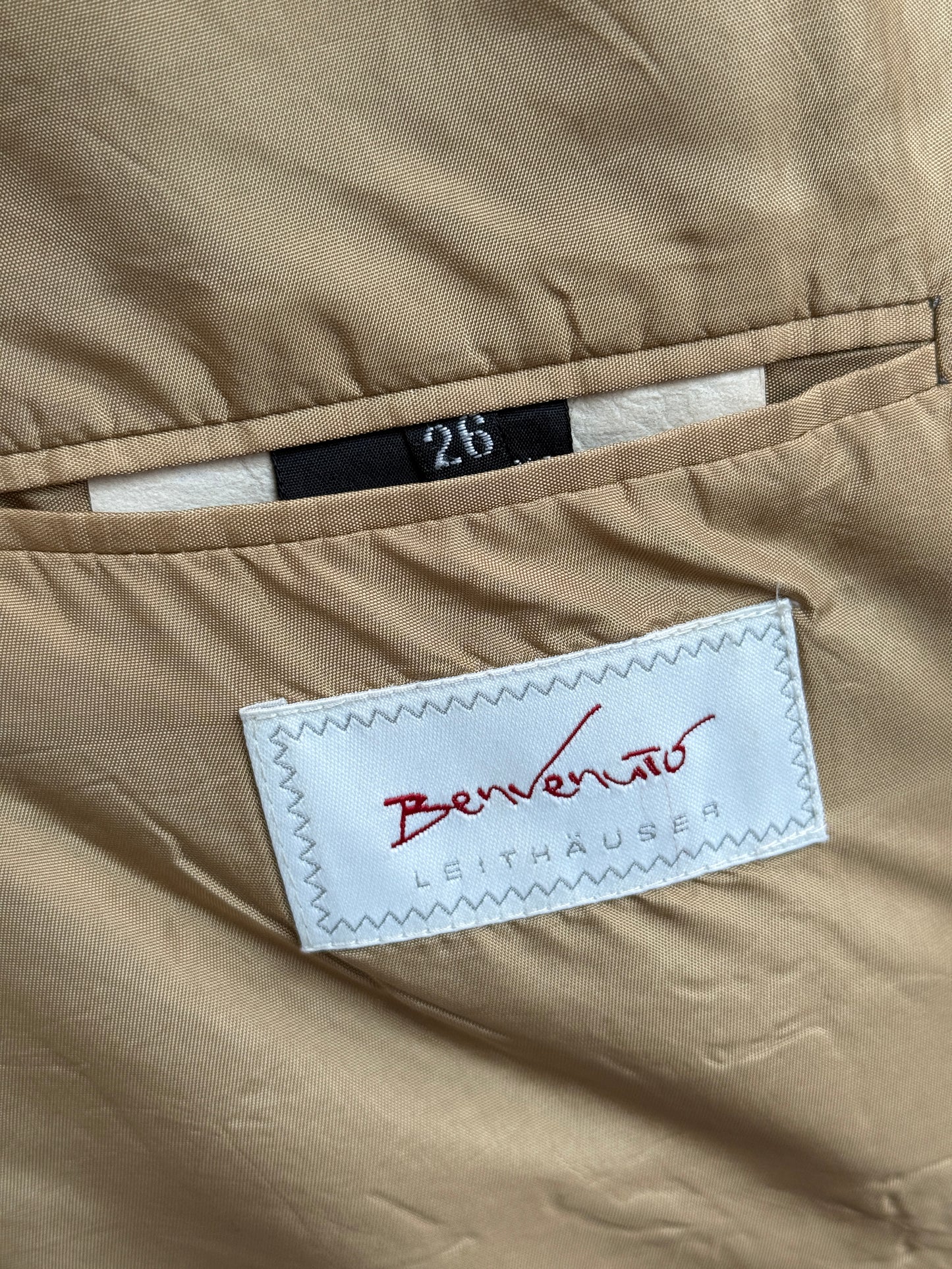 Loro Piana Wool Houndstooth Blazer Navy Beige Size 52 German Size 26