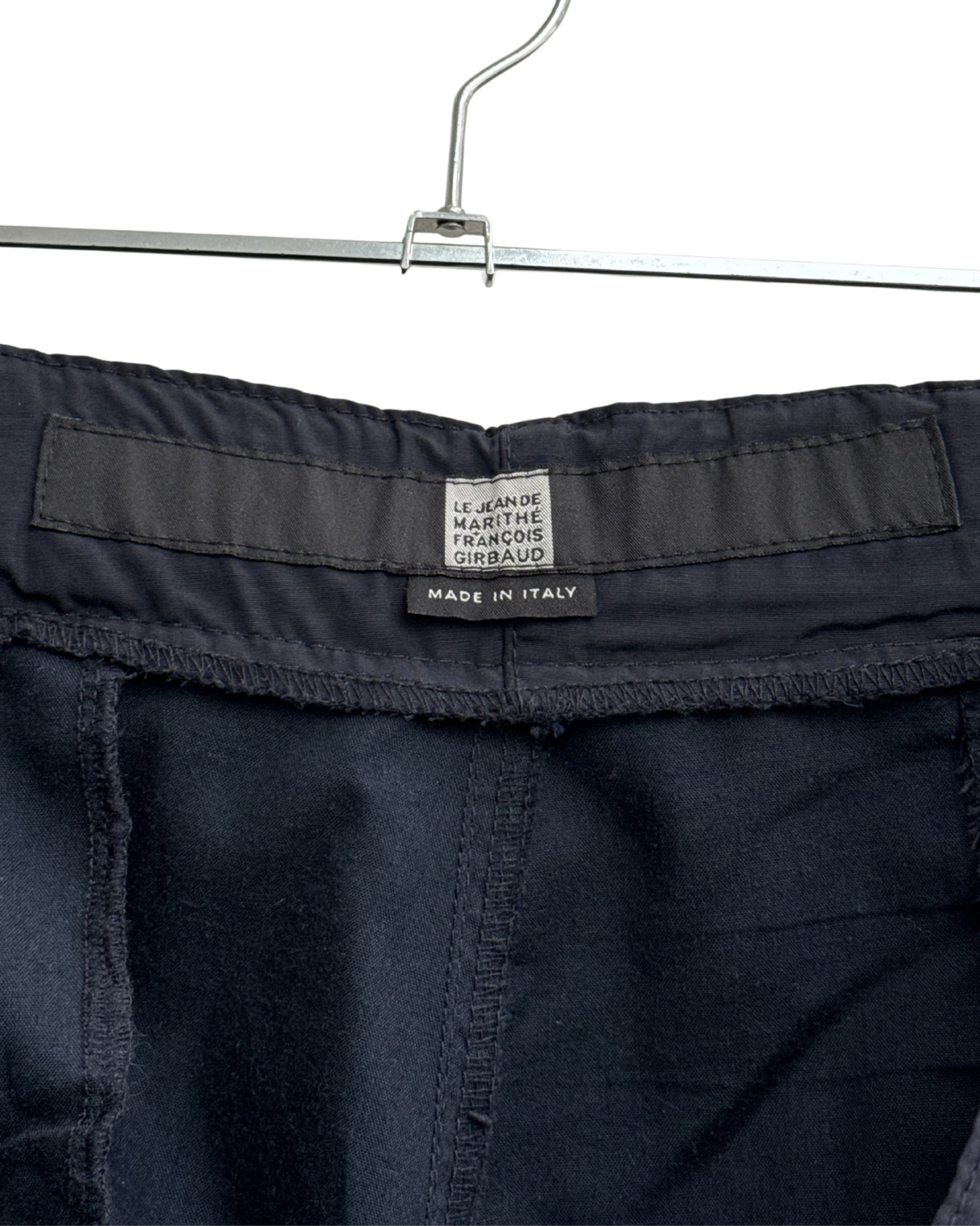 Brand tag and made in italy detail