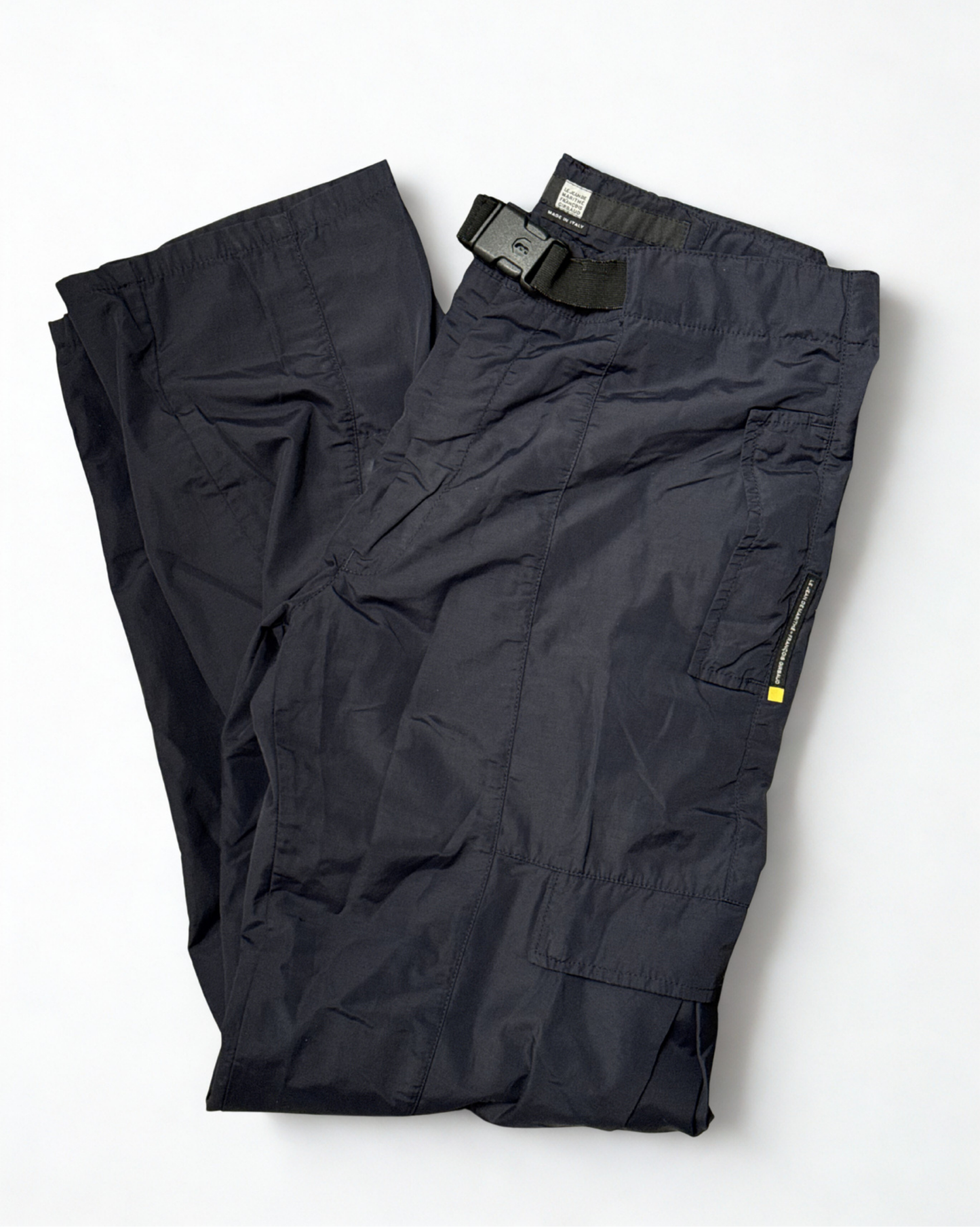 2000s Marithé François Girbaud navy tactical cargo pants size 46
