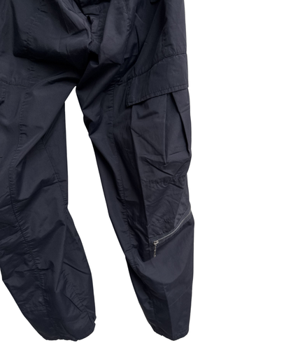 Navy Cargowith zippers on a white background