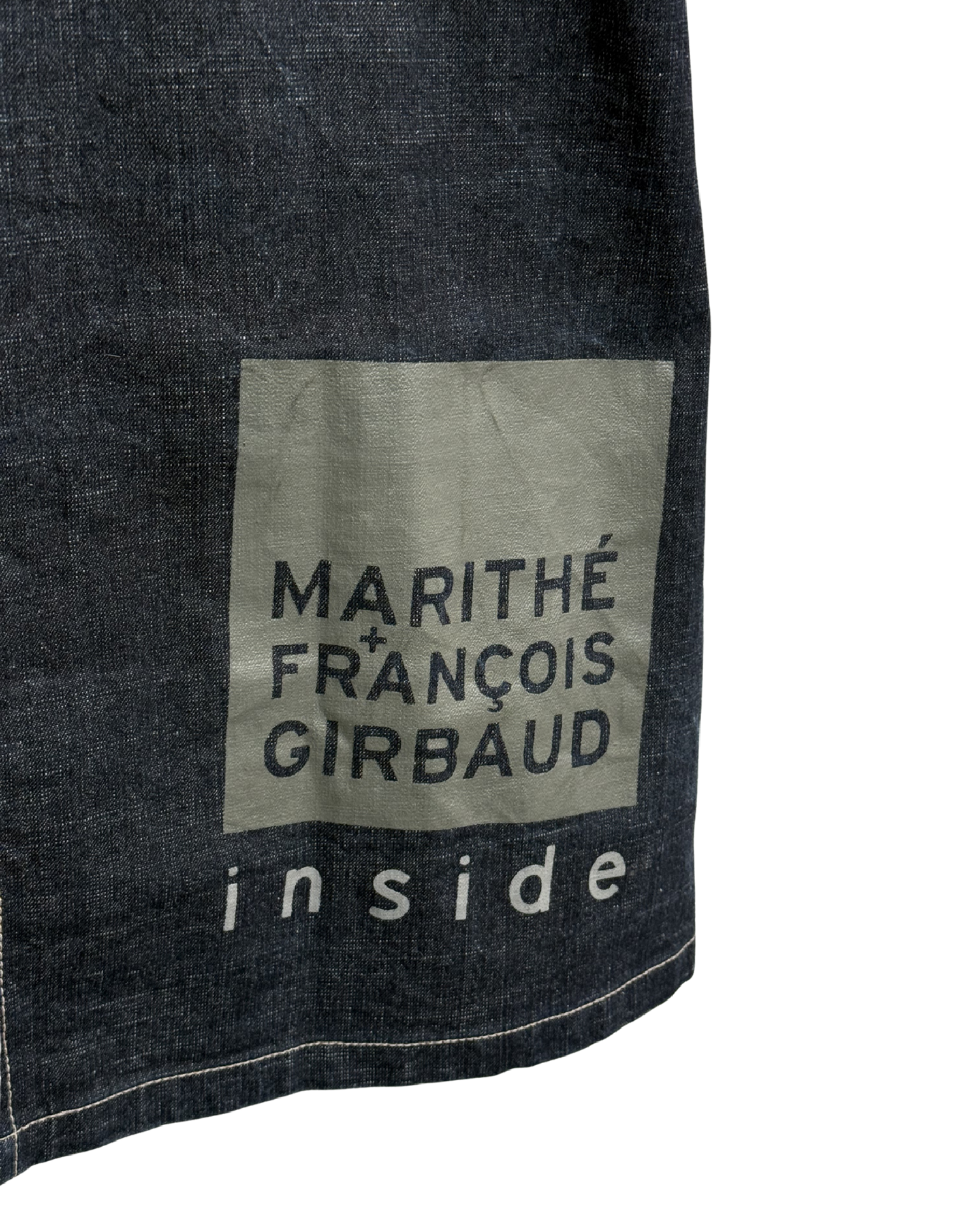 Brand name on front dress detail