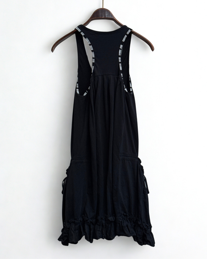 Girbaud black mini dress back view