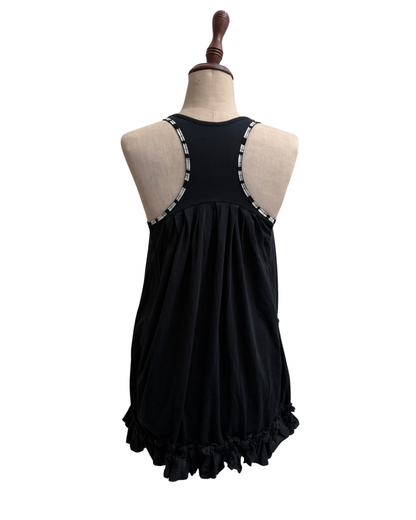 Girbaud black mini dress back view on mannequin