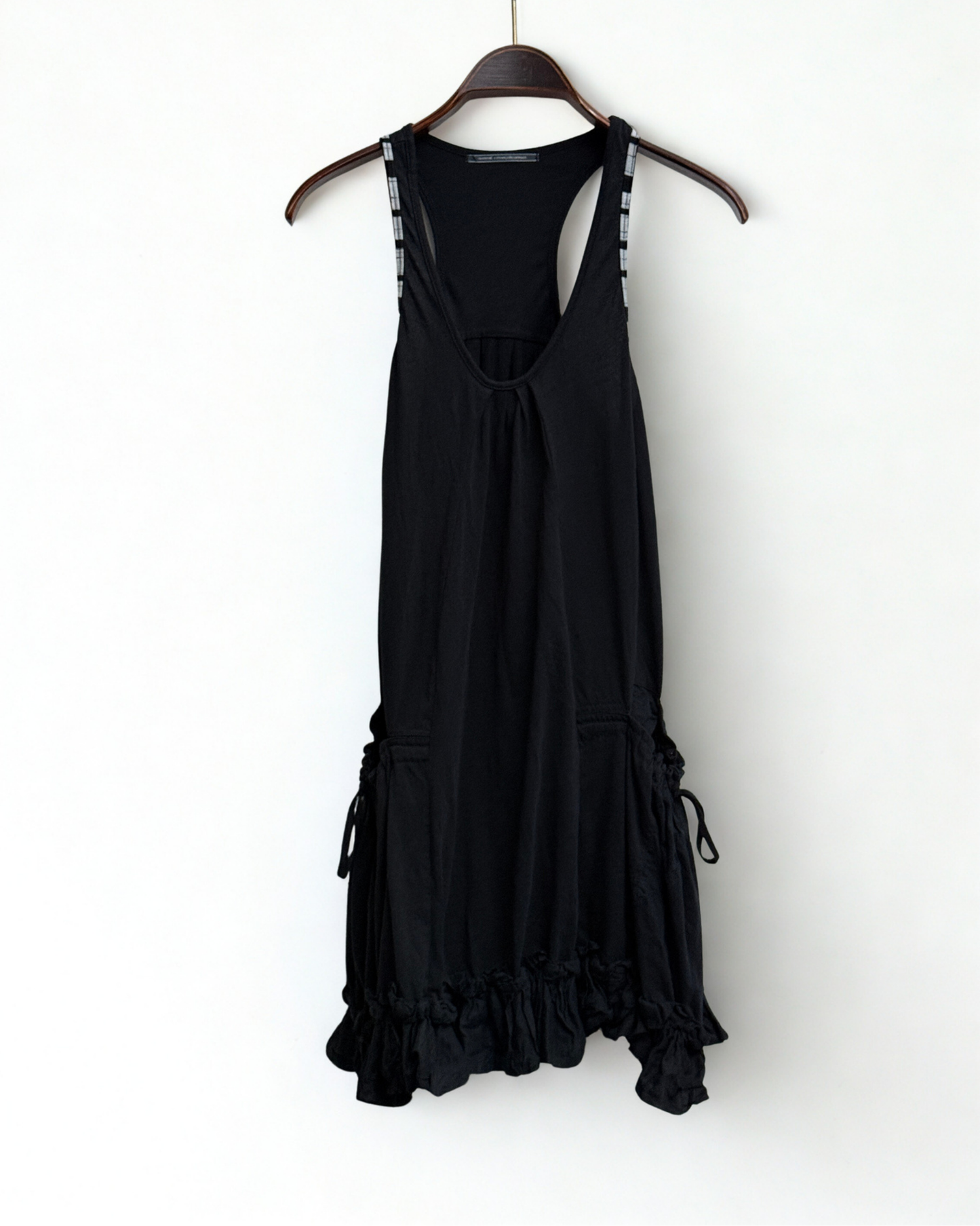 Marithé François Girbaud black Y2K mini dress size 38