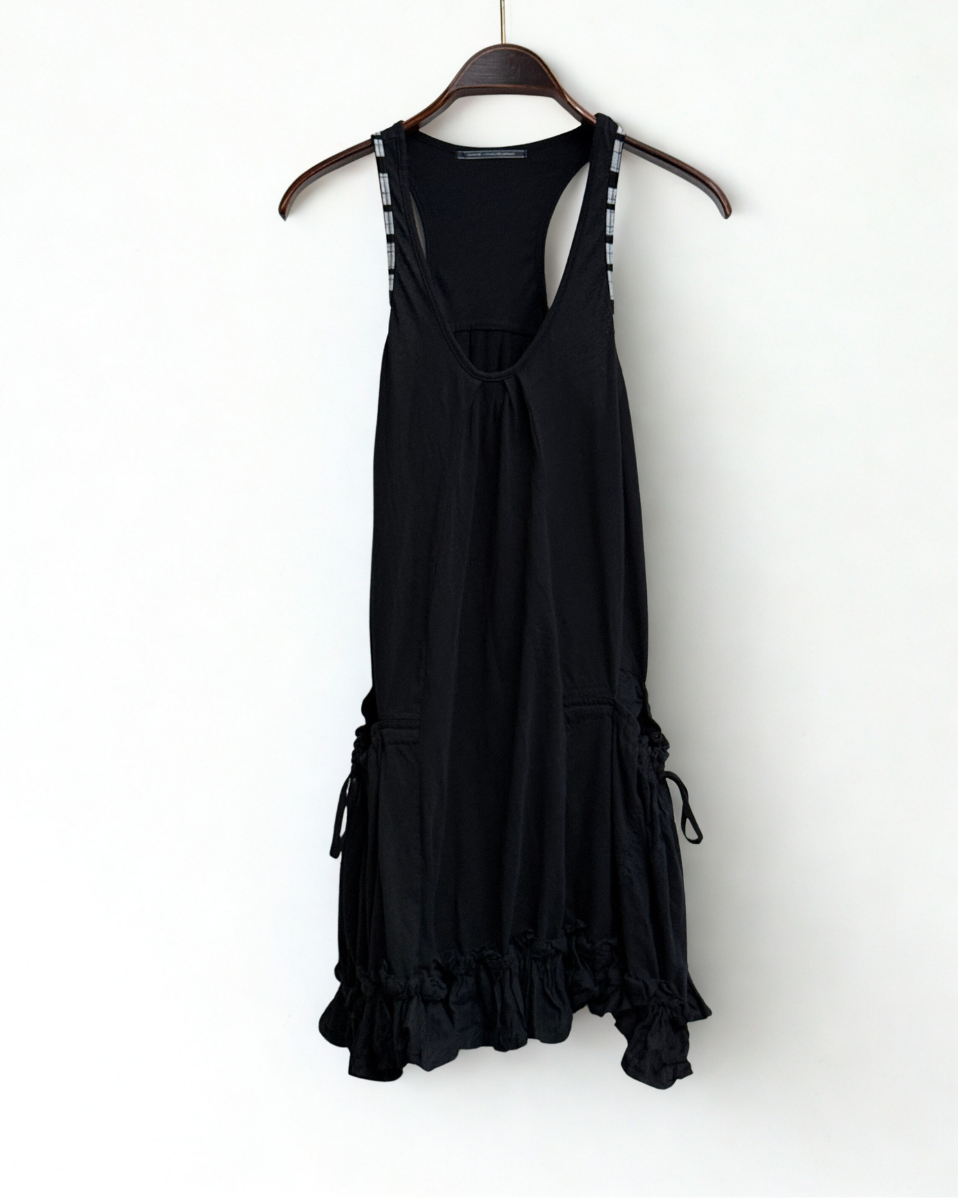 Marithé François Girbaud black Y2K mini dress size 38